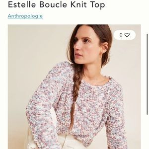 Anthropologie Estelle Boucle Top